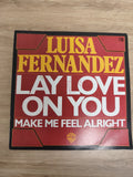 Vinyle 45T Luisa Fernandez Lay Love On You / Make Me Feel Alright pochette rouge