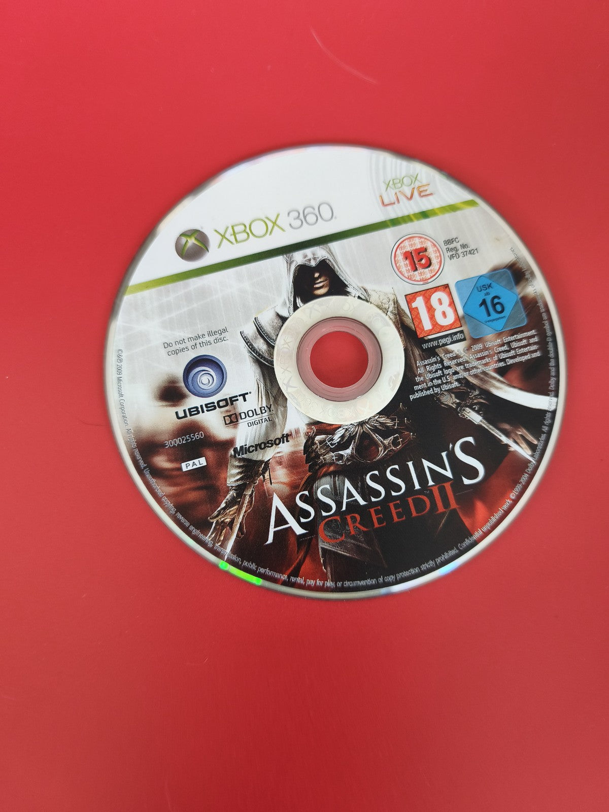 Jeu Xbox 360 Assassin's Creed II ? CD seul, version française, disque d'origine