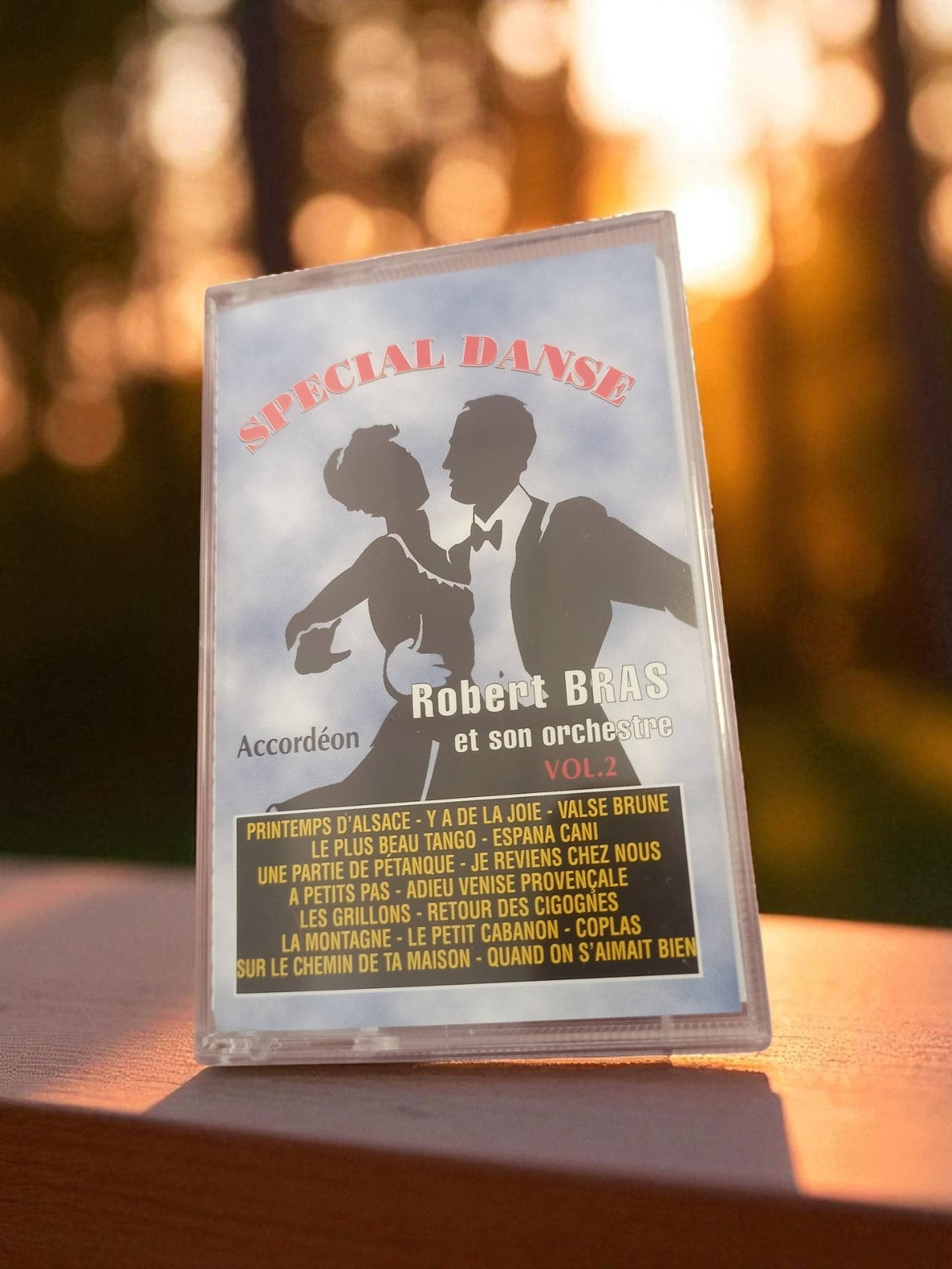 Cassette audio vintage Spécial Danse Robert Bras Vol.2 années 80 rétro K7