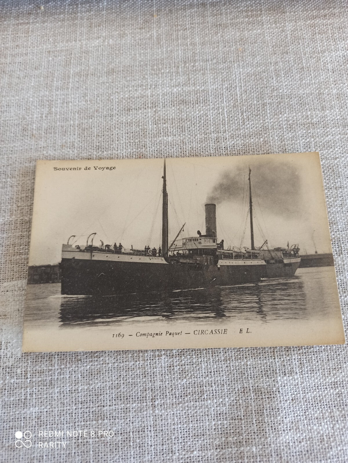 Carte postale ancienne paquebot Circassie Compagnie Paquet maritime vintage