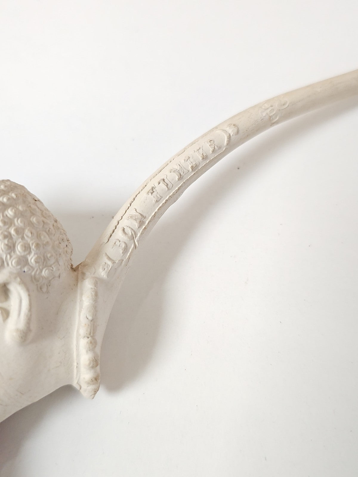 Pipe vintage en argile figurine africaine Geodewaagen Bon Fumeur ancienne collec