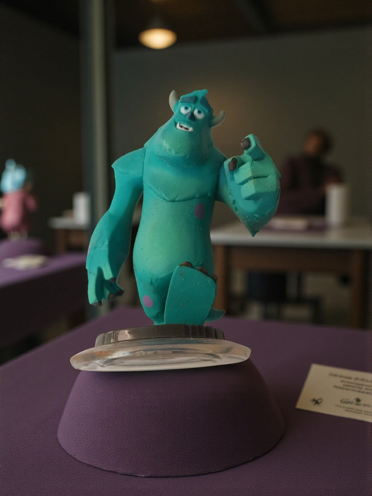 Figurine Disney Infinity Sulley bleu turquoise jeu vidéo rétro compatible