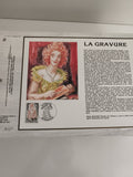 Feuillet philatélique CEF La Gravure 1984 illustré Decaris oblitéré FDC