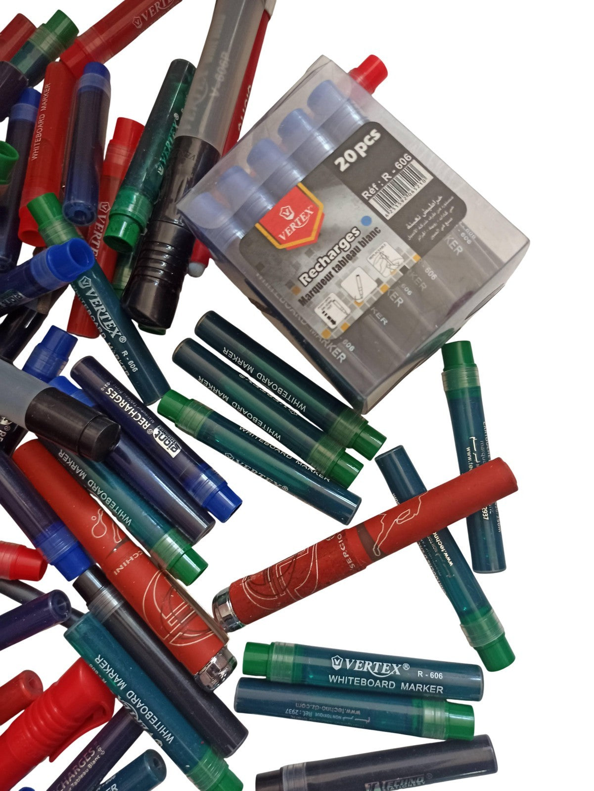 Lot recharges encre VERTEX ancien, cartouches stylo plume vintage écriture