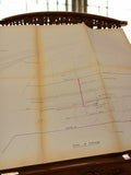 Vintage document ancien Marseille 1930-40 travaux publics hydraulique plan carte