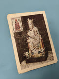 Carte postale Andorre La Vierge à l?Enfant timbre 0,90 franc oblitéré 1974