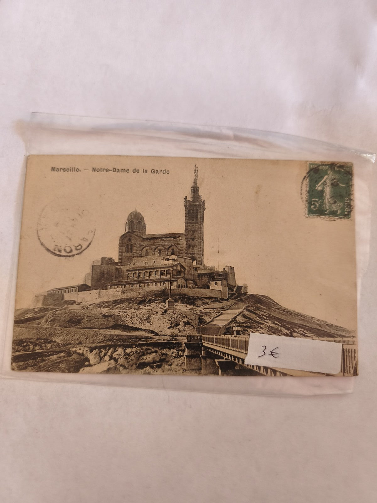 Carte postale vintage Marseille ancienne, rétro, collection, vue urbaine France