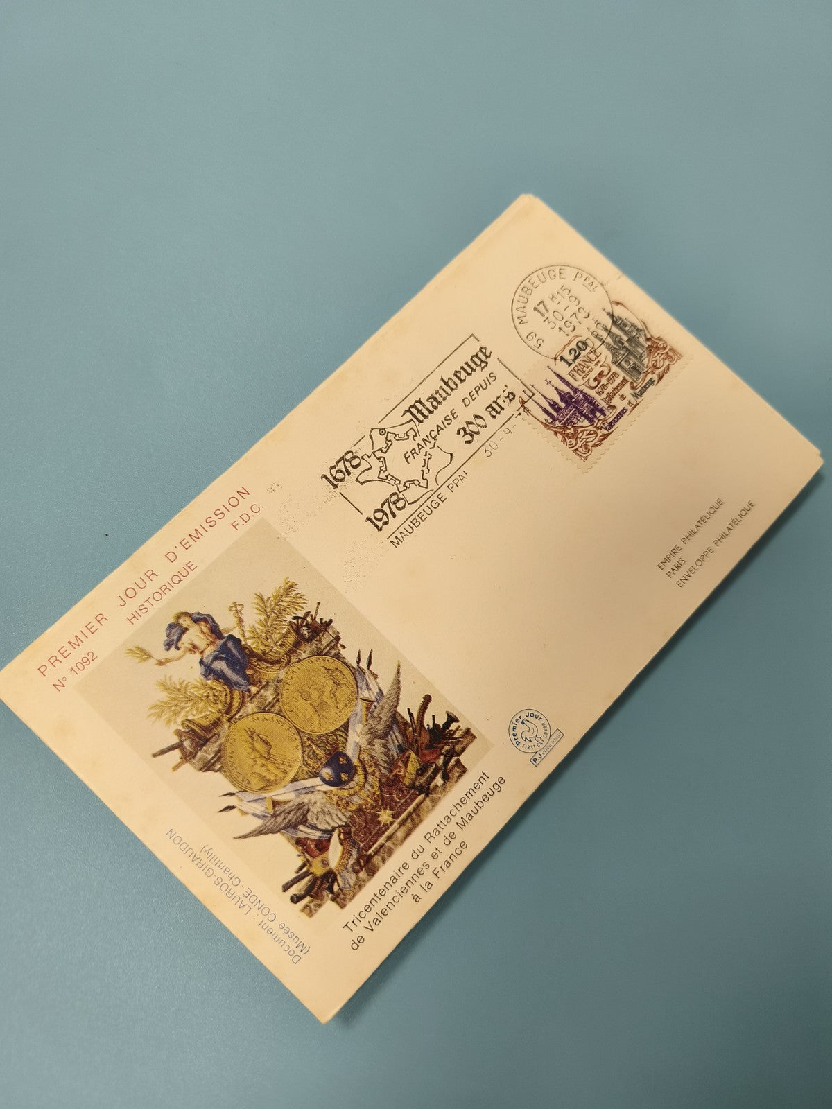 Enveloppe FDC Premier Jour Maubeuge 1978 ? Tricentenaire Valenciennes Timbre