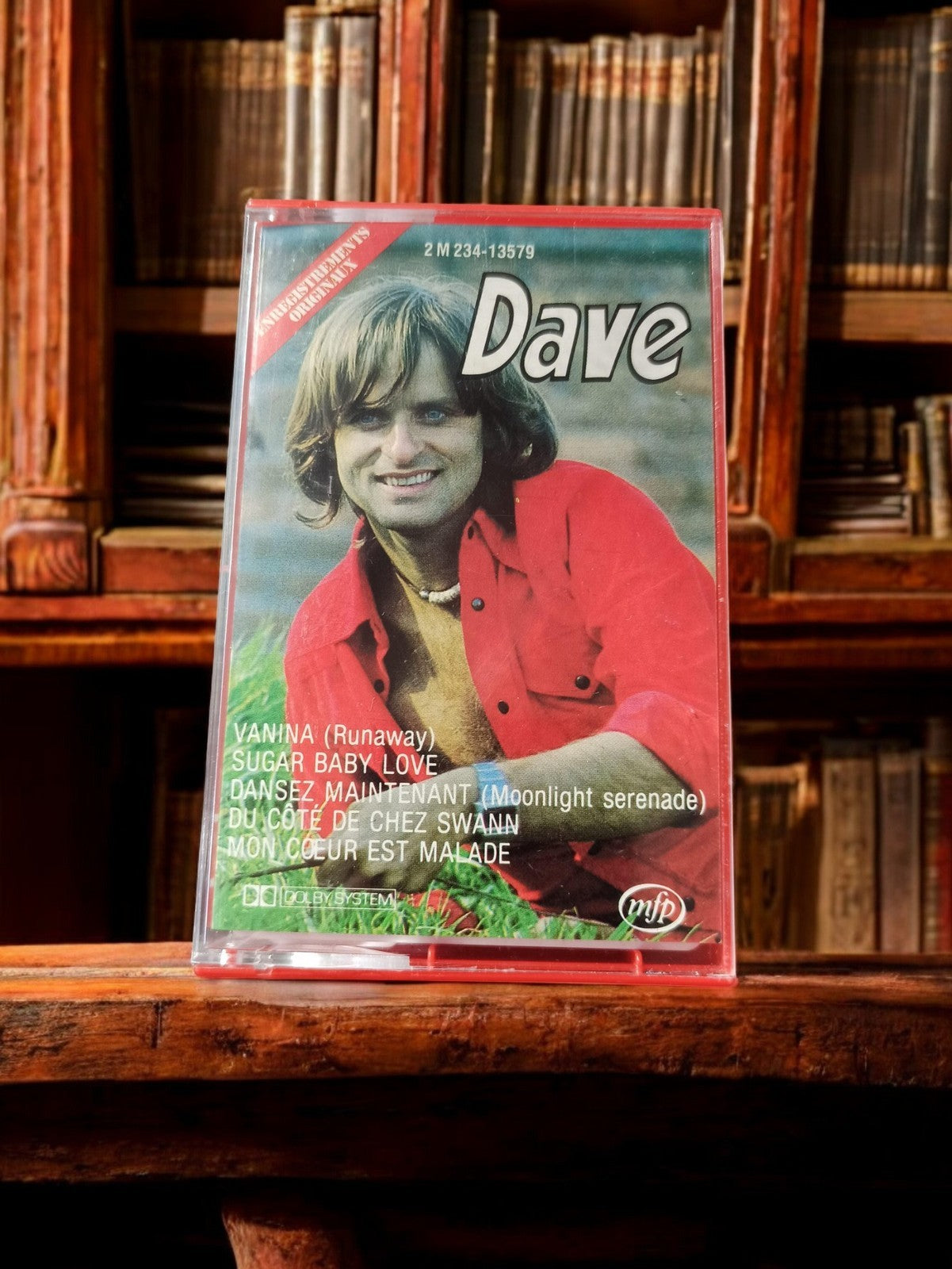 Cassette audio vintage Dave années 70 K7 album mfp rétro ancien musique