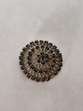 Broche ancienne rétro fantaisie, bijou vintage élégant pour collection ou cadeau