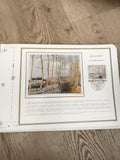 Feuillet philatélique Alfred Sisley Canal du Loing 1974 CEF timbre oblitéré