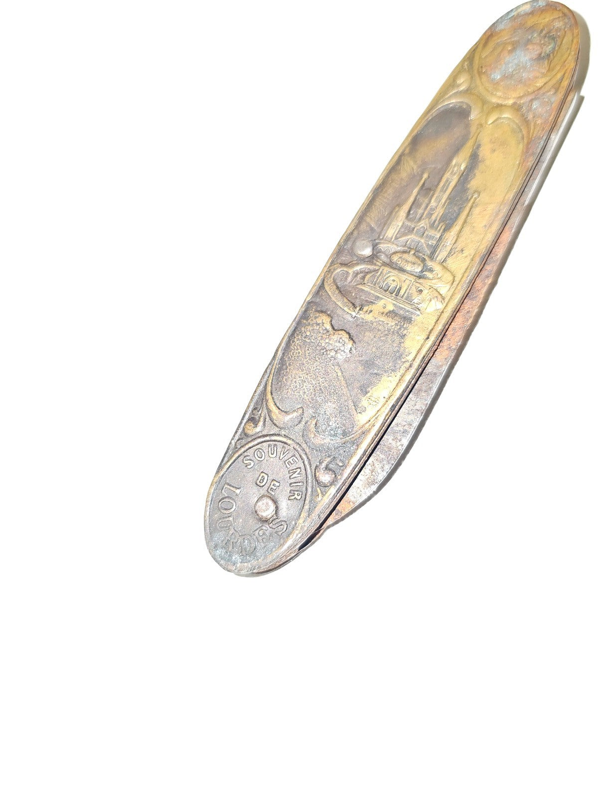 Vintage Engraved Religious Object, Sacred Art, Collectible, Retro Decoration