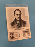 Carte Premier Jour Auguste Comte Montpellier 1957 philatélie FDC (Ref 2)