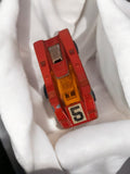 Véhicule miniature ancien rouge n°5 voiture jouet rétro vintage