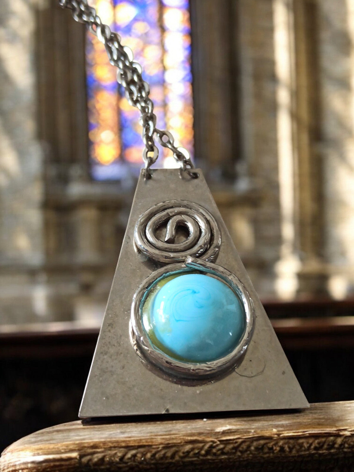 Collier Fantaisie Créateur Vintage Gros Maillons