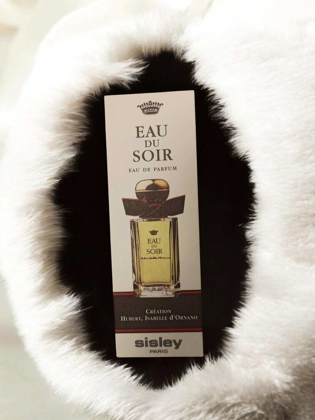 Carte publicitaire parfum Sisley Eau du Soir vintage ancienne parfumerie