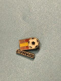 Vintage pin's football Espagne 82 coupe du monde, drapeau et ballon, collection
