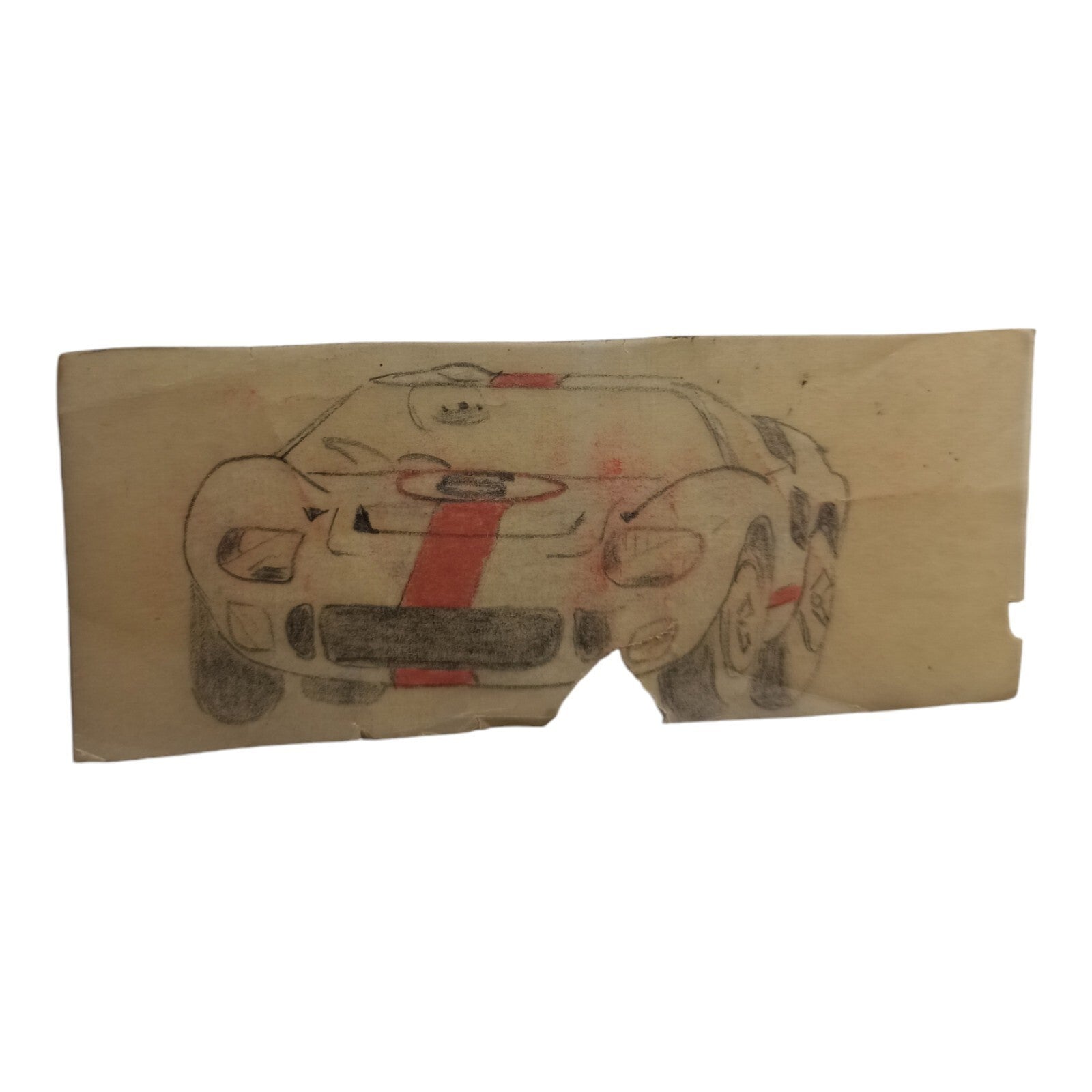 Plan Dessin Original Voiture Scalextric Dinky Toys Vintage Années 60 Papier
