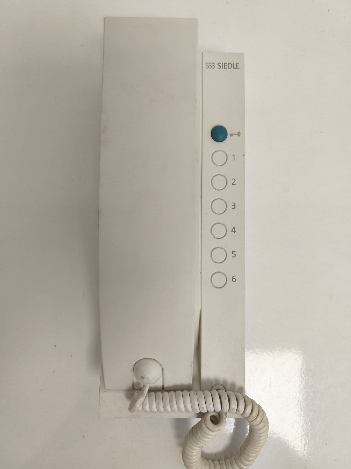 Interphone Siedle HT 611-01 W blanc bouton sonnette, combiné filaire, système au