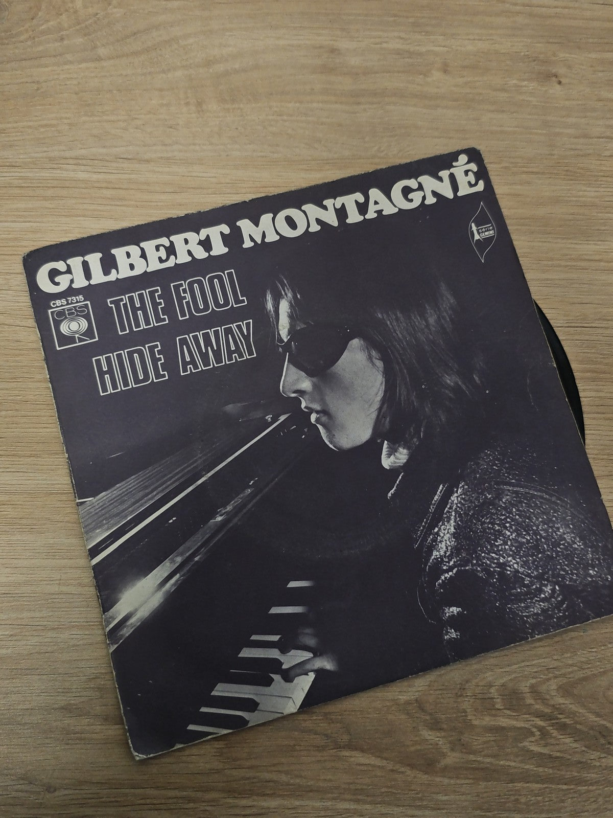 Vintage disque vinyle 45 tours ancien musique montagnarde collection rétro