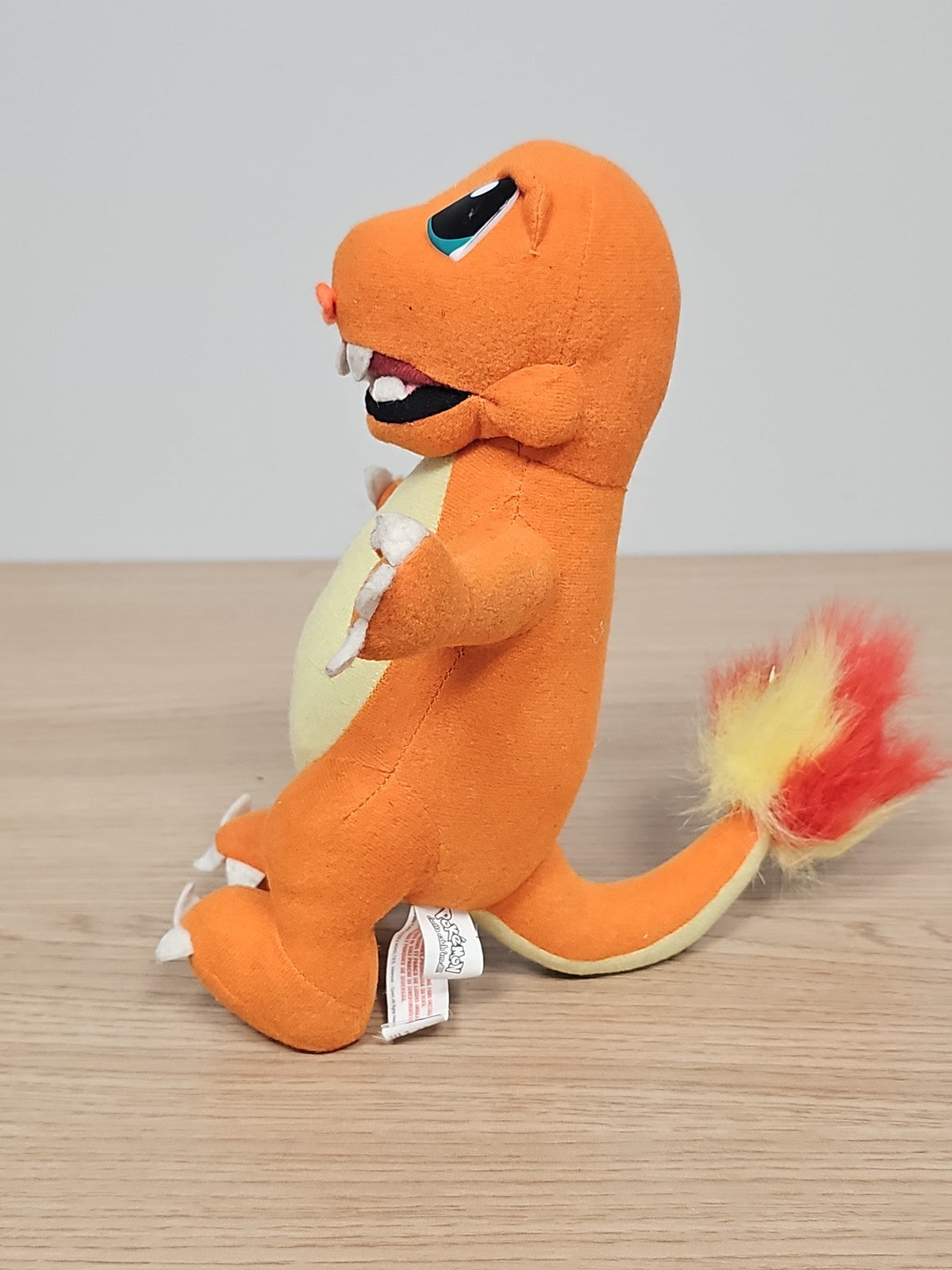 Peluche rétro Salamèche Pokémon Nintendo ancienne, collection vintage rare 90s