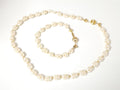 Lot vintage collier et bracelet perles de culture authentiques ancien collection