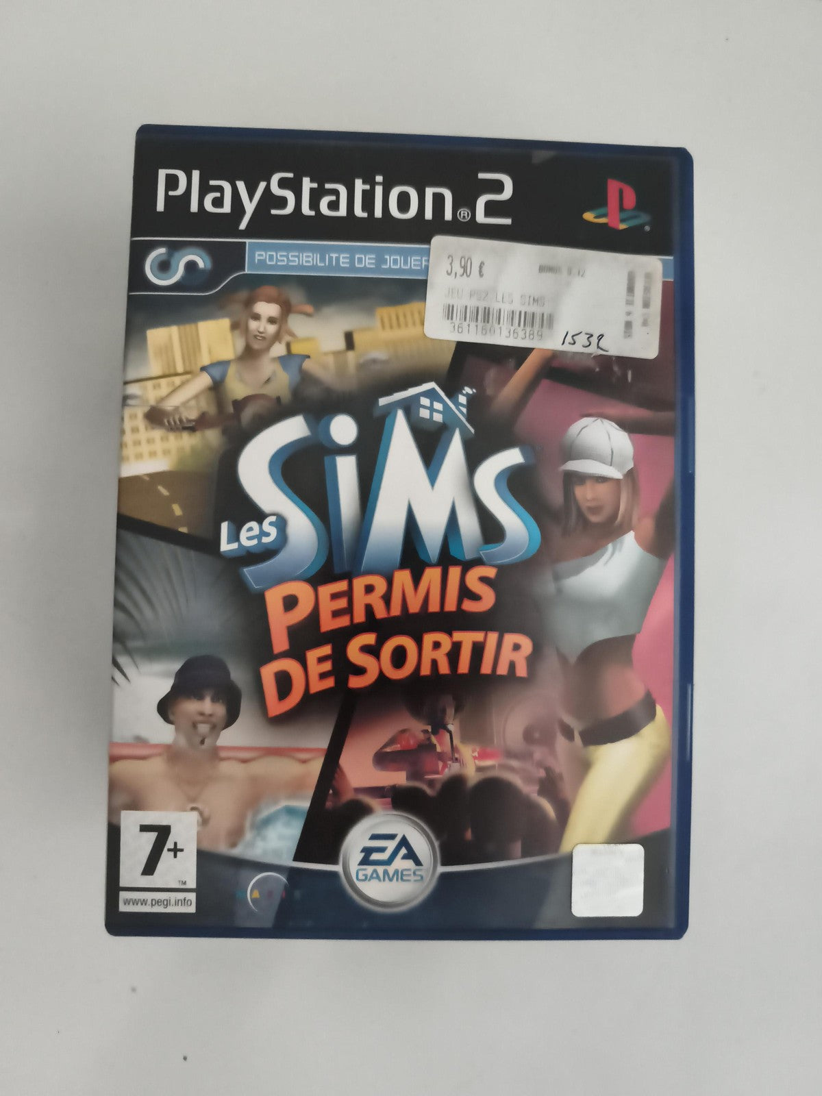 Jeu PS2 Les Sims Permis de Sortir PlayStation 2 EA Games boîte seule