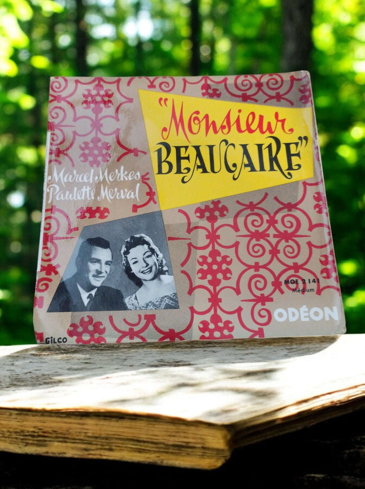 Vinyle 45 tours Monsieur Beaucaire Marcel Merkès Paulette Merval Odéon vintage