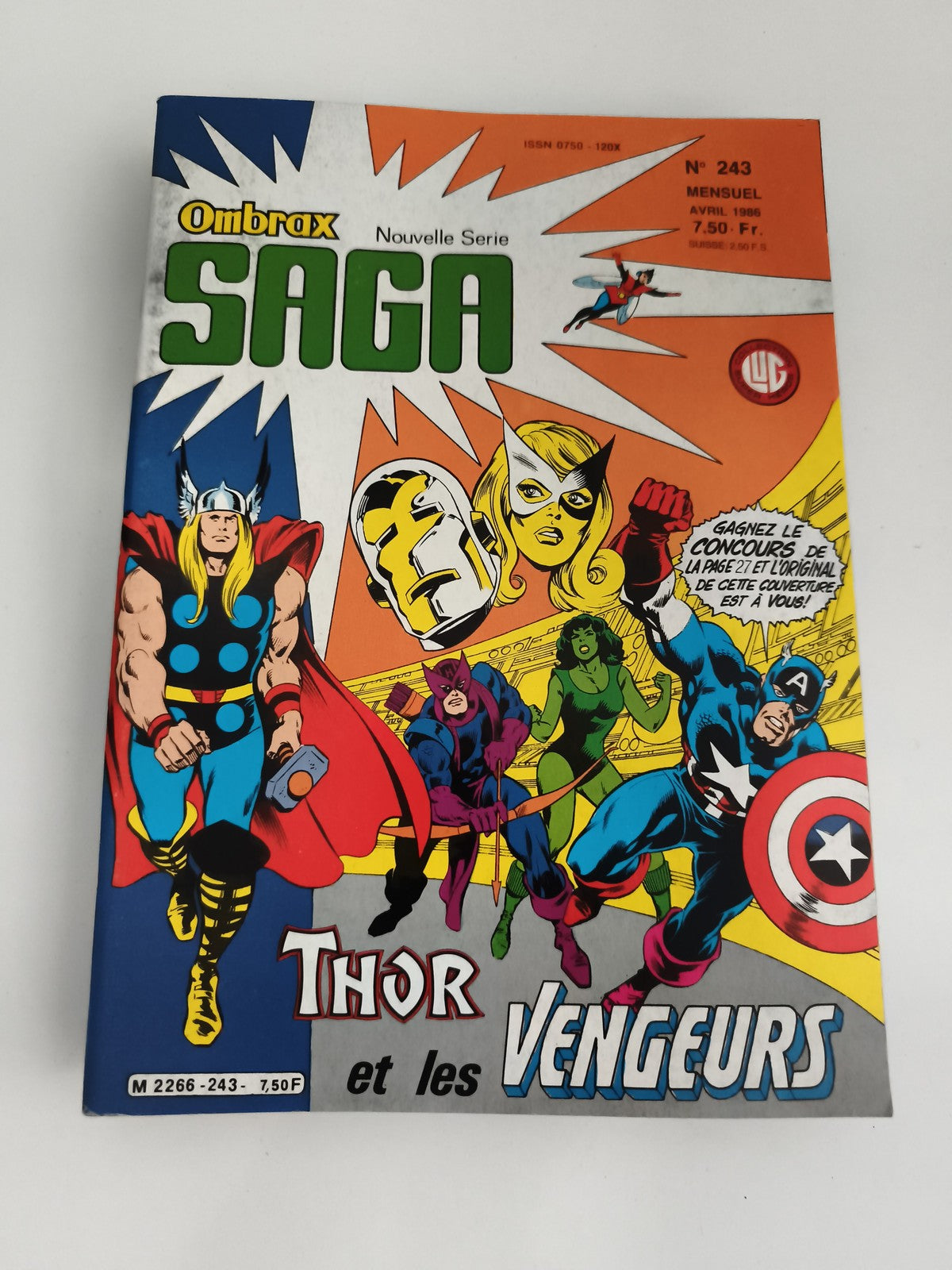 Comic Ombrax Saga n°243 Thor Vengeurs LUG 1986 vintage Marvel ancien