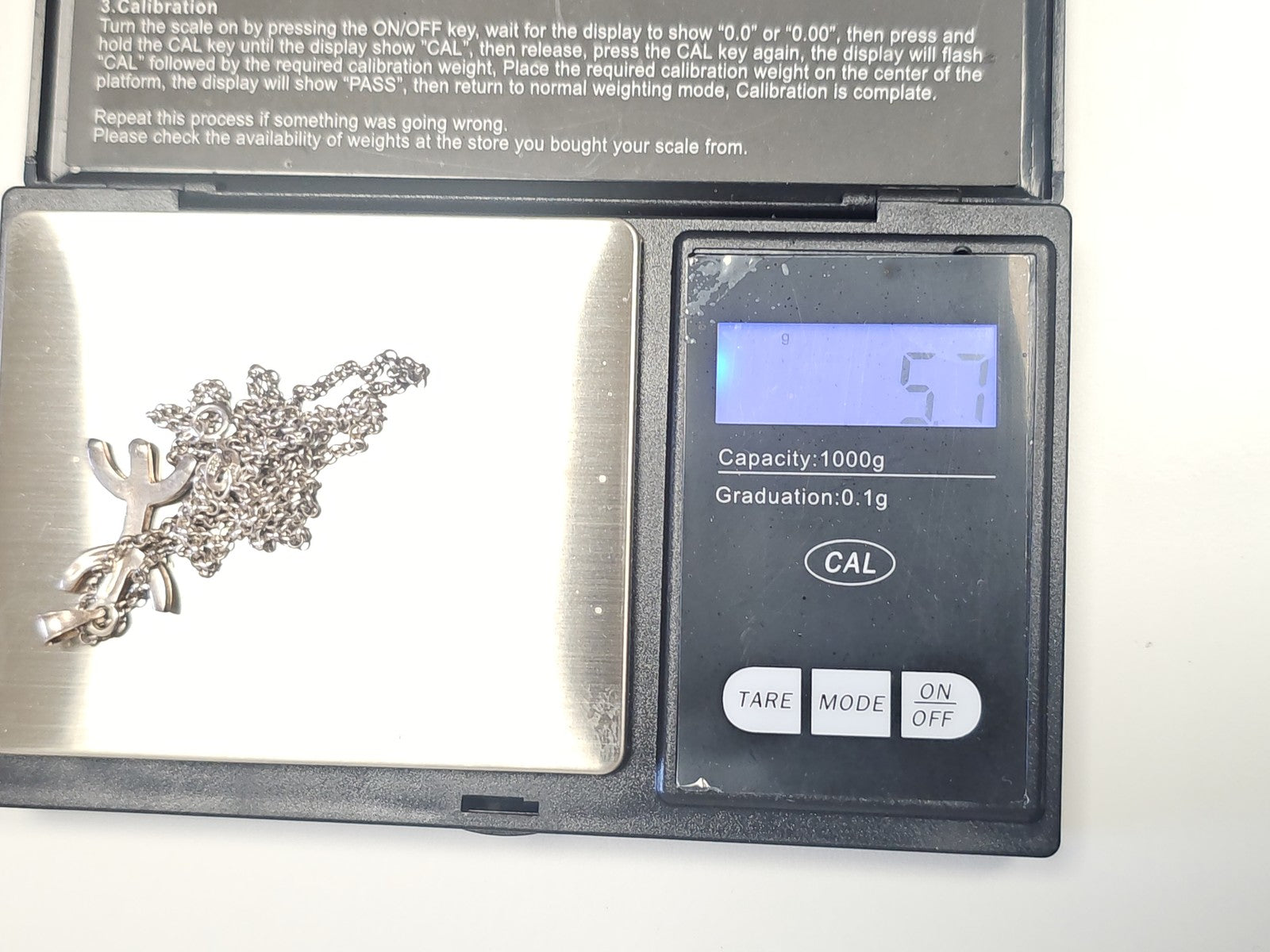 Collier ancien en argent massif 5,7g vintage pour collection bijoux rétro