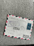 Lettre avion premier vol postal 1967 Paris Montpellier timbre Europa philatélie