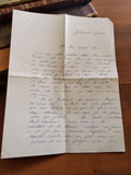 Lettre manuscrite Guerre 1940 témoignage quotidien encre bleue France