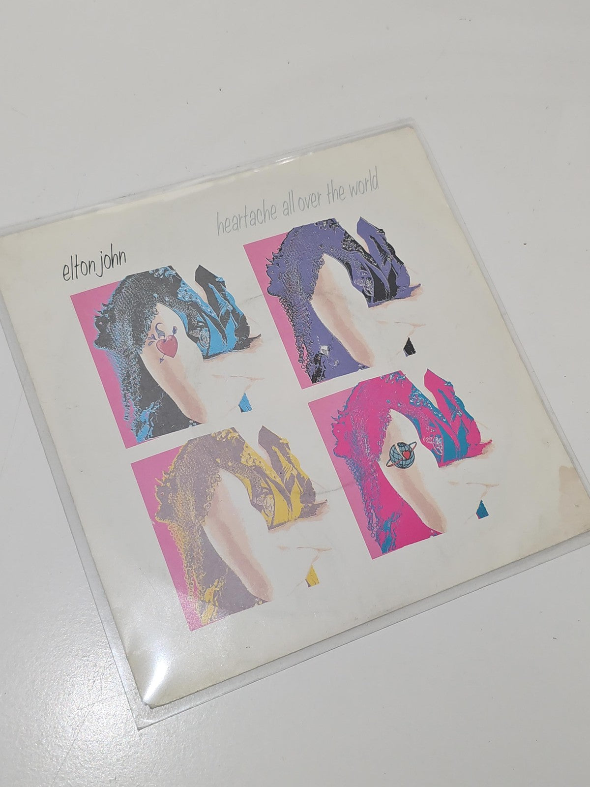 Vinyle 45 tours vintage ancien Elton John rétro, disque occasion très bon état