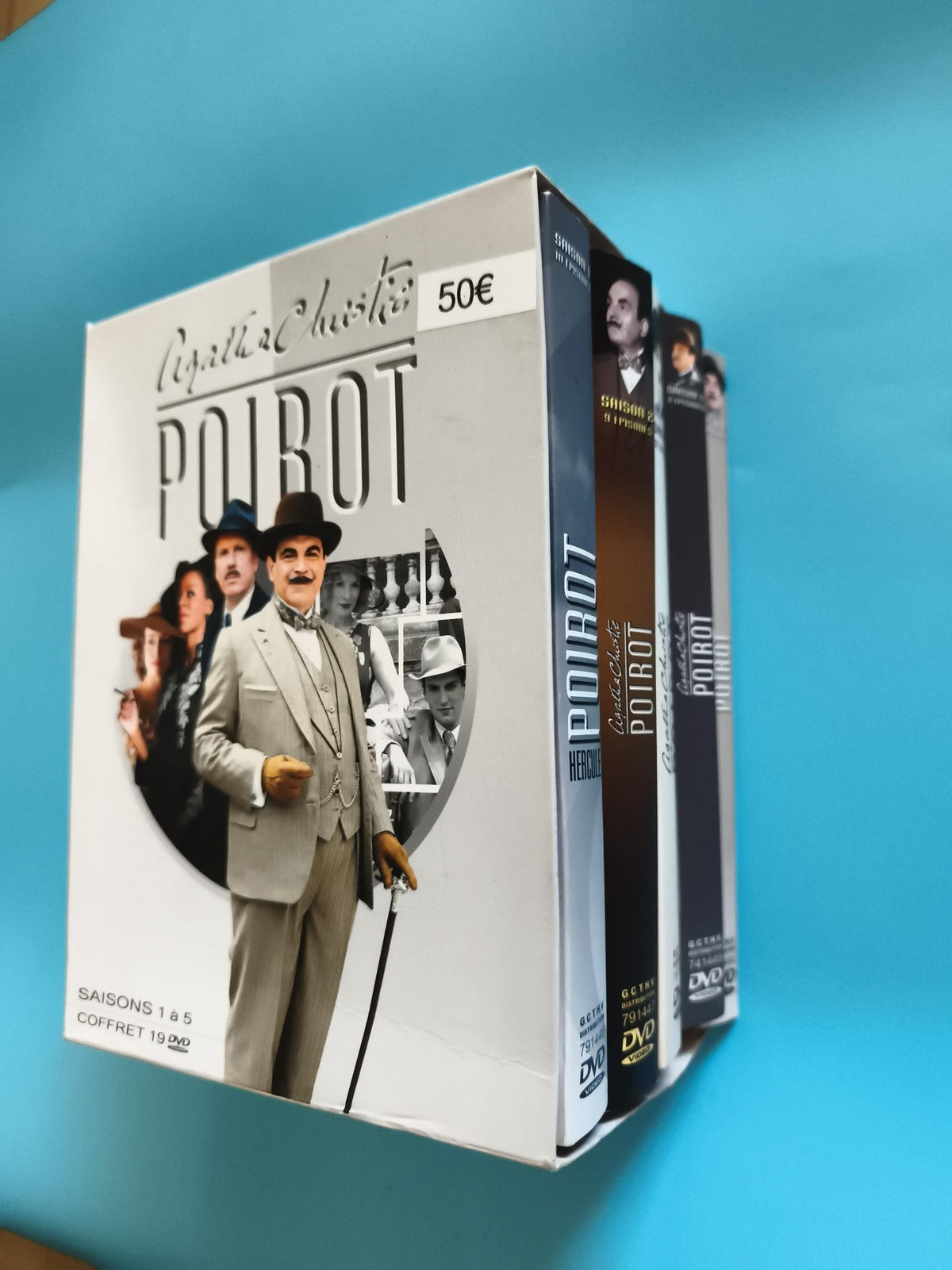 Coffret DVD Agatha Christie Poirot saisons 1 à 5 série intégrale Hercule