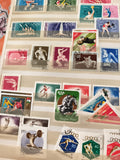 Timbres anciens sport Olympique Hongrie MAGYAR POSTA philatélie vintage