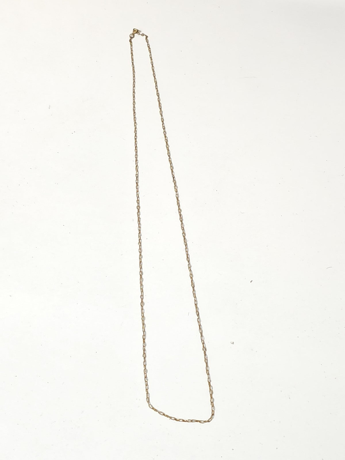 Collier ancien rétro en or jaune 9 carats, bijou vintage élégant collection