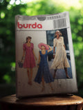 Patron robe Burda 4552 vintage ancien, rétro couture, modèle années 90