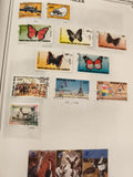 Timbres Niger papillons animaux oblitérés lot thématique Afrique philatélie