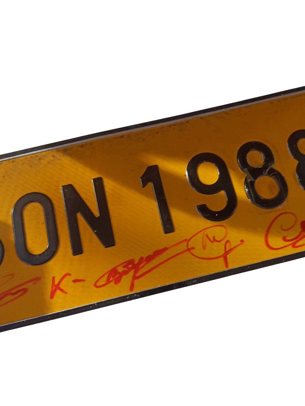 Plaque commémorative rallye LOUBON 1988 1994 signée vintage sport auto années 90