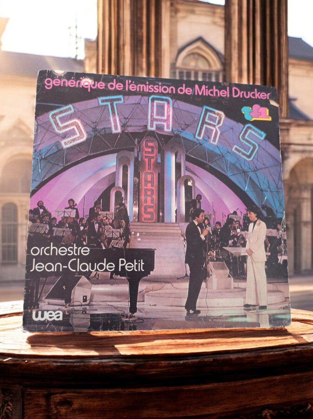 Vinyle 45 tours Stars Jean-Claude Petit WEA générique Michel Drucker vintage