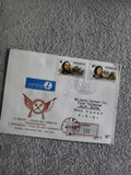 Lettre premier jour Pologne 1975 timbres Pulaski Kościuszko FDC philatélie (Ref