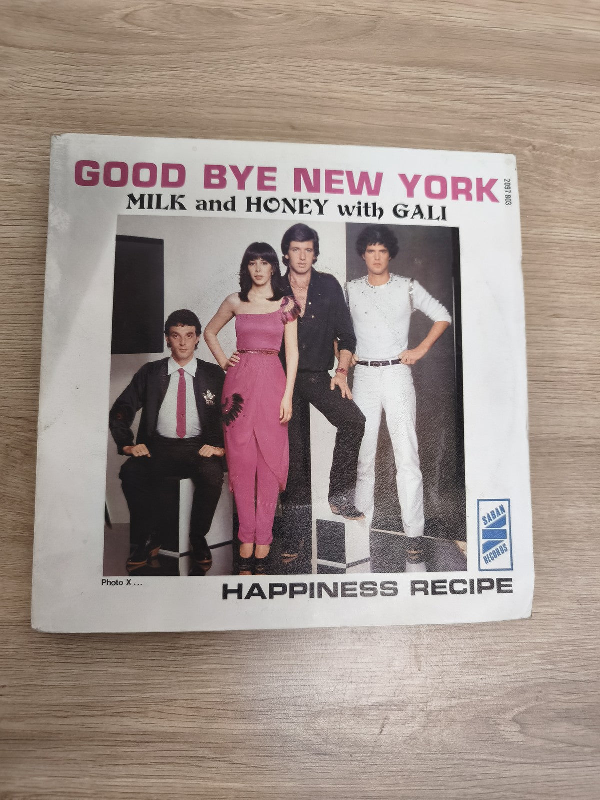 Vinyle 45T Milk and Honey with Gali Good Bye New York pochette couleur (Ref 3)