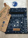 Pochette latérale Cabaia bleu bandana 15 cm accessoire sac étanche