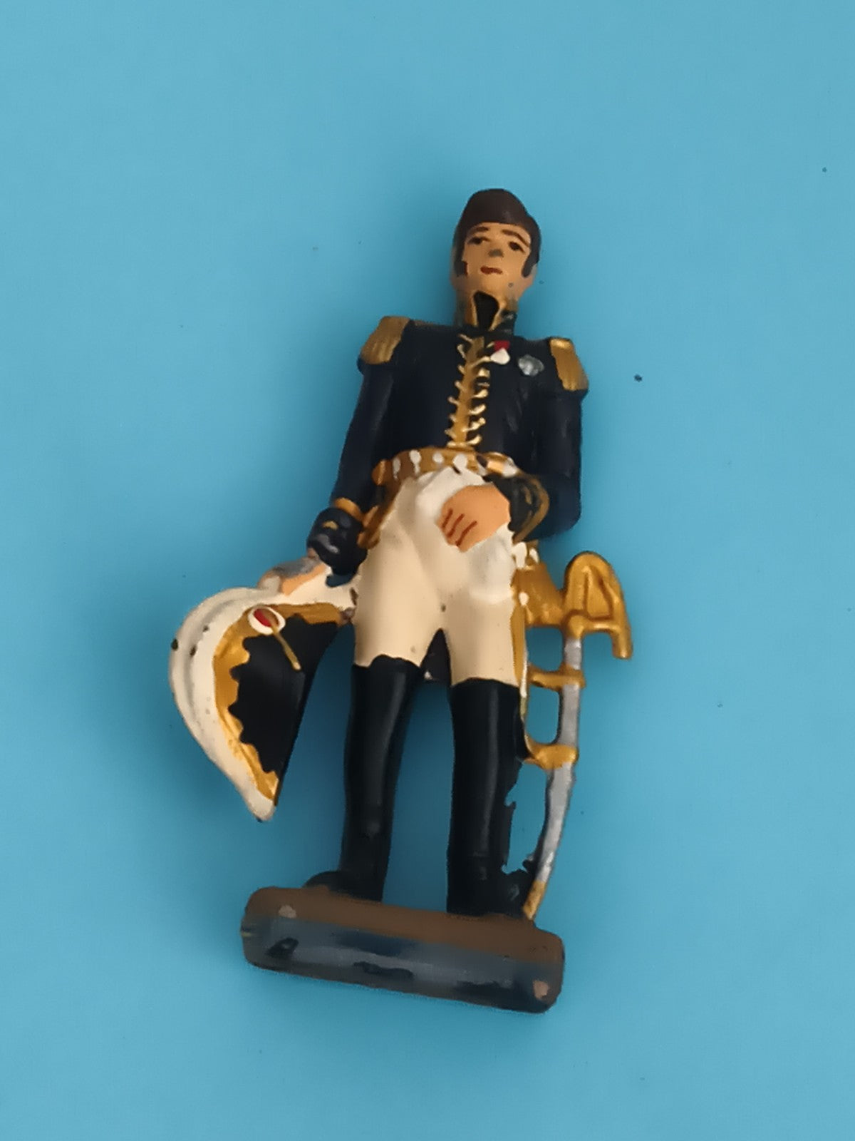 Figurine soldat ancien plomb uniforme empire officier Napoléon armée vintage