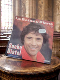 Vinyle 45 tours Sacha Distel Le Bateau Blanc vintage Carrere pochette photo