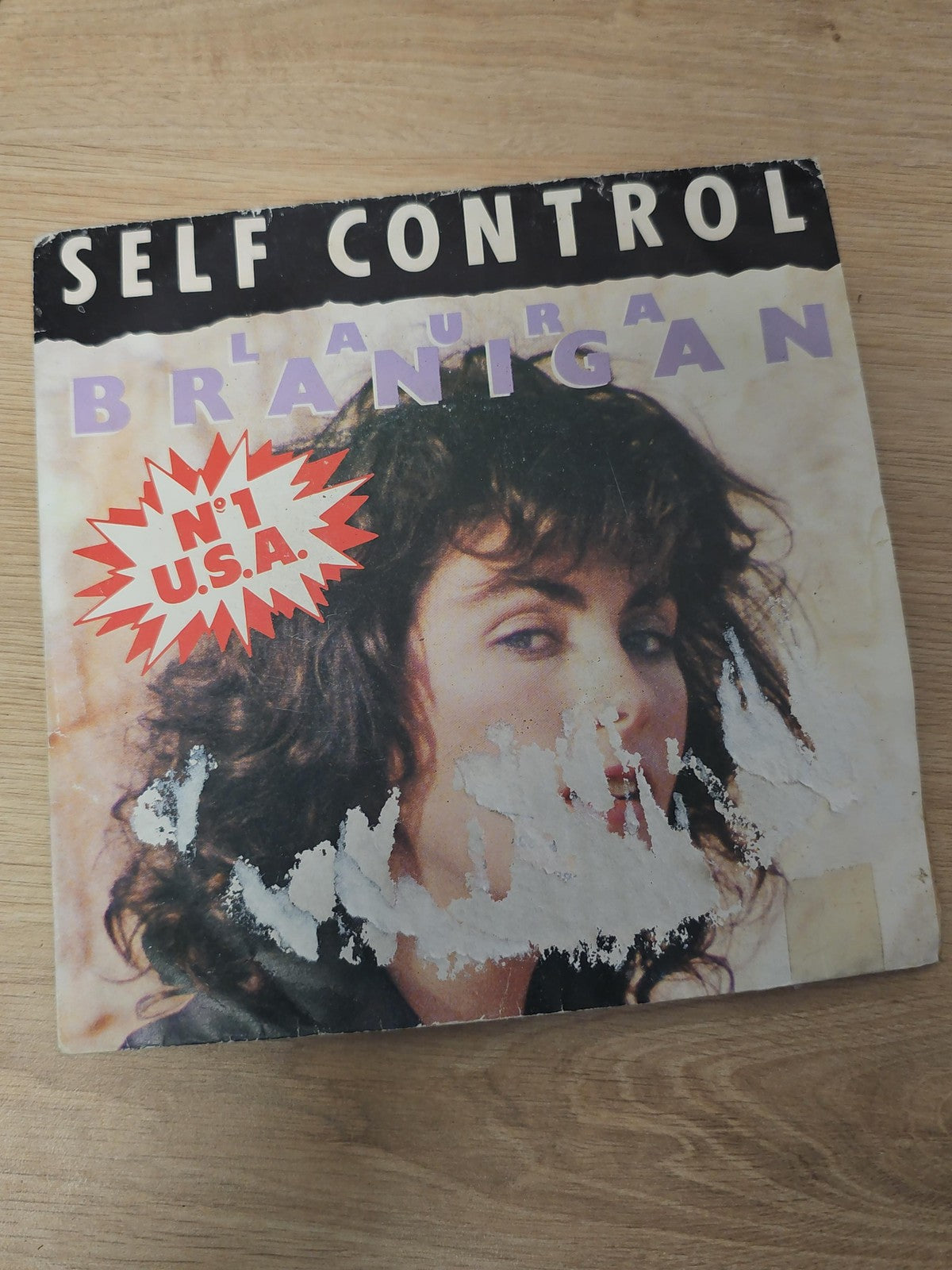 Vintage 45T Laura Branigan disque ancien rétro collection vinyle pop années 80