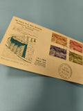 Ancienne enveloppe FDC Vietnam 1964 Aménagement Dinhim timbres colorés