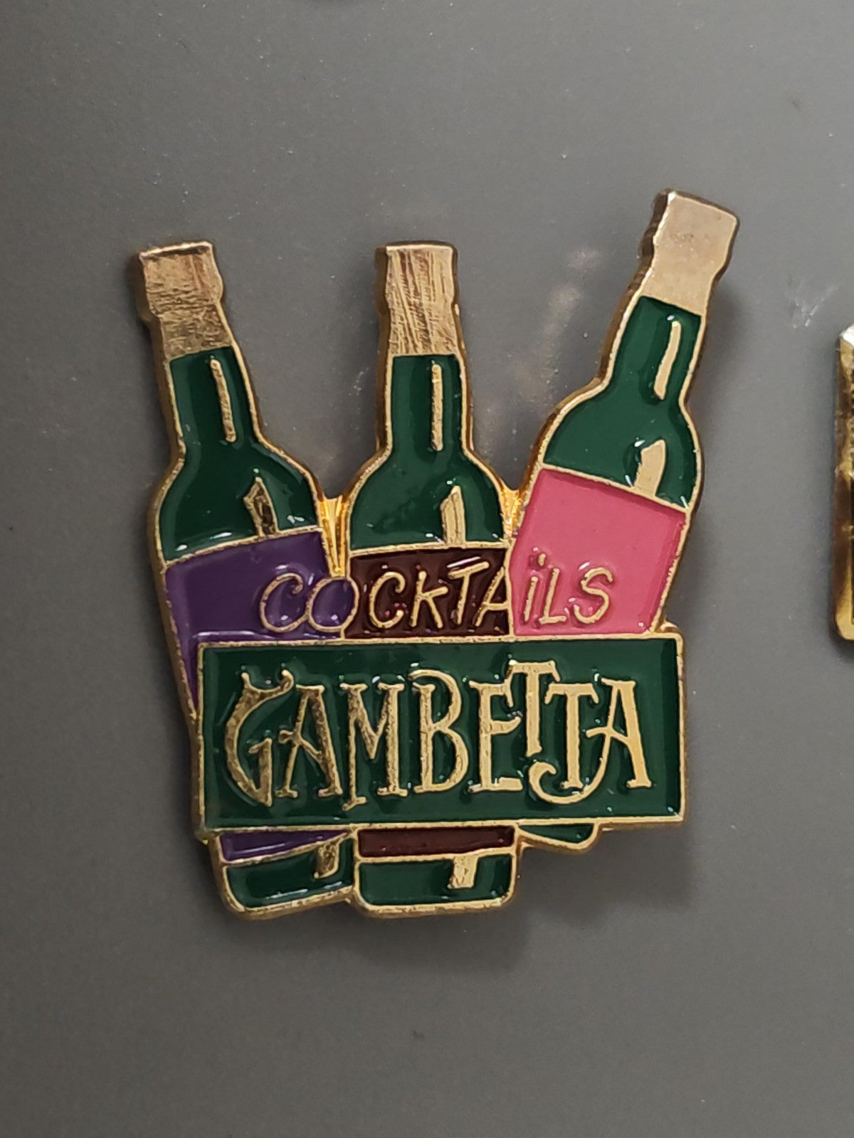 Vintage pin's ancien Gambetta collection rétro badge broche souvenir politique
