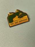Vintage pin's EDF GDF Services paysage émaillé collection énergie ancien