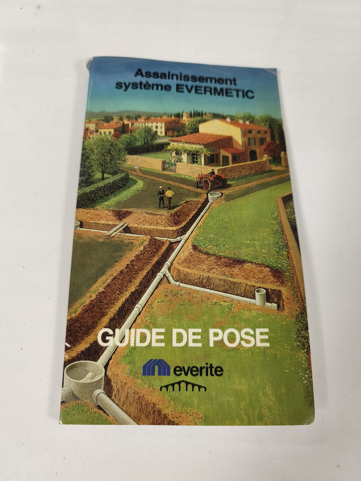 Ancien guide Evermetic assainissement vintage, manuel pose système eaux usées ré